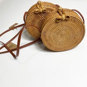 Melissa Boho bag/cross body bag/straw Circle bag